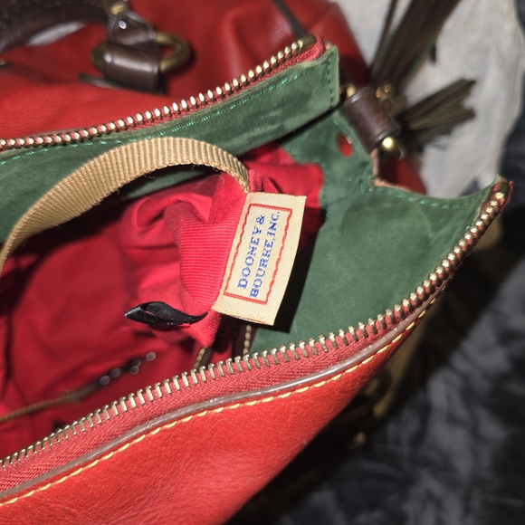Dooney & Bourke Red Leather Florentine Large Sachel - Picture 12 of 12